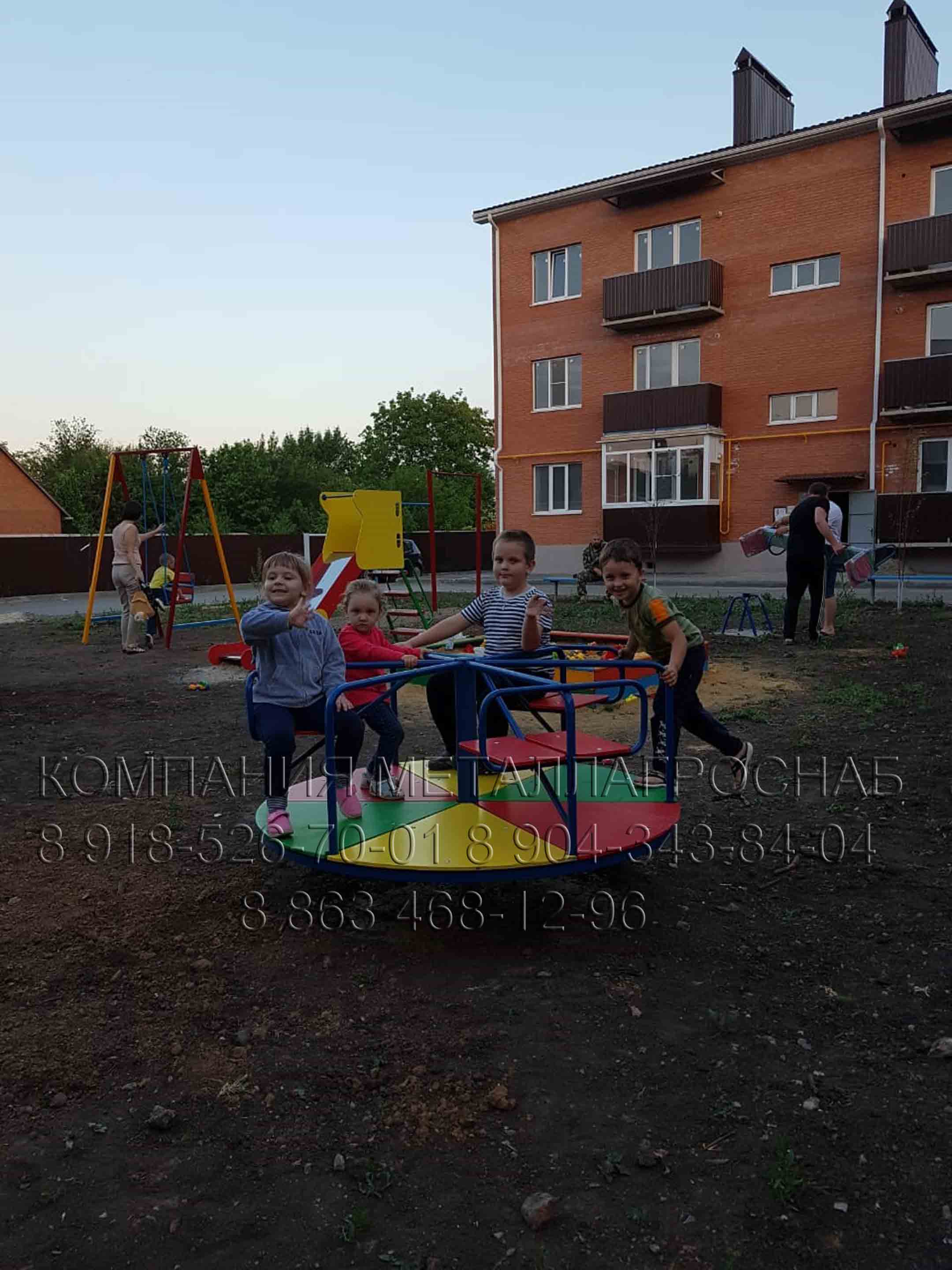 Доставка и установка детской карусели в городе Зернограде Ростовской области